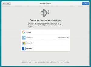 Gnome Shell - Comptes En Ligne
